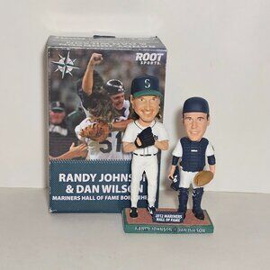 Randy Johnson & Dan Wilson Mariners Hall Of Fame Dual Bobblehead 2012 MLB W/ Box